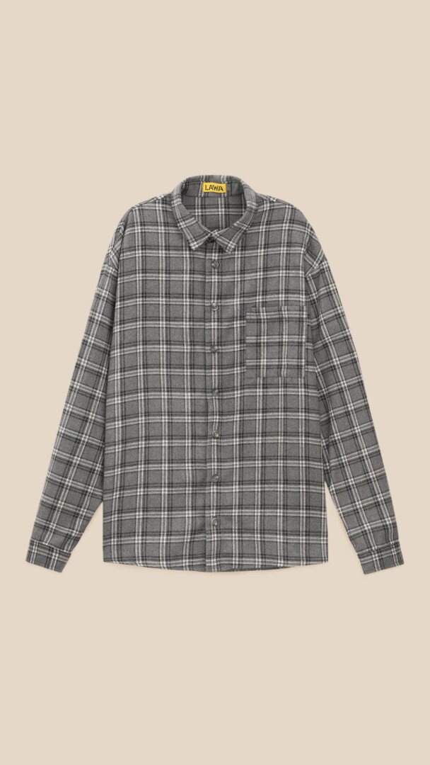 Сорочка з візерунком чоловіча LAWA P-MB02372 3XL Сірий shop (2000999513398)