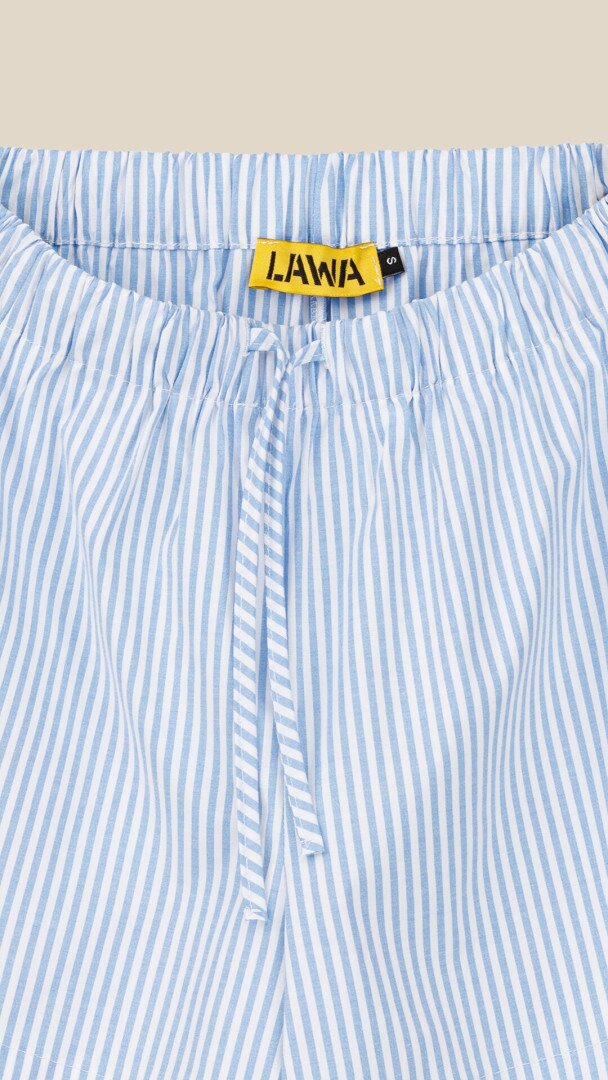 Шорти котонові з візерунком жіночі LAWA K-WBC02311 S Біло-блакитний shop (2000999239359)  Фото №1
