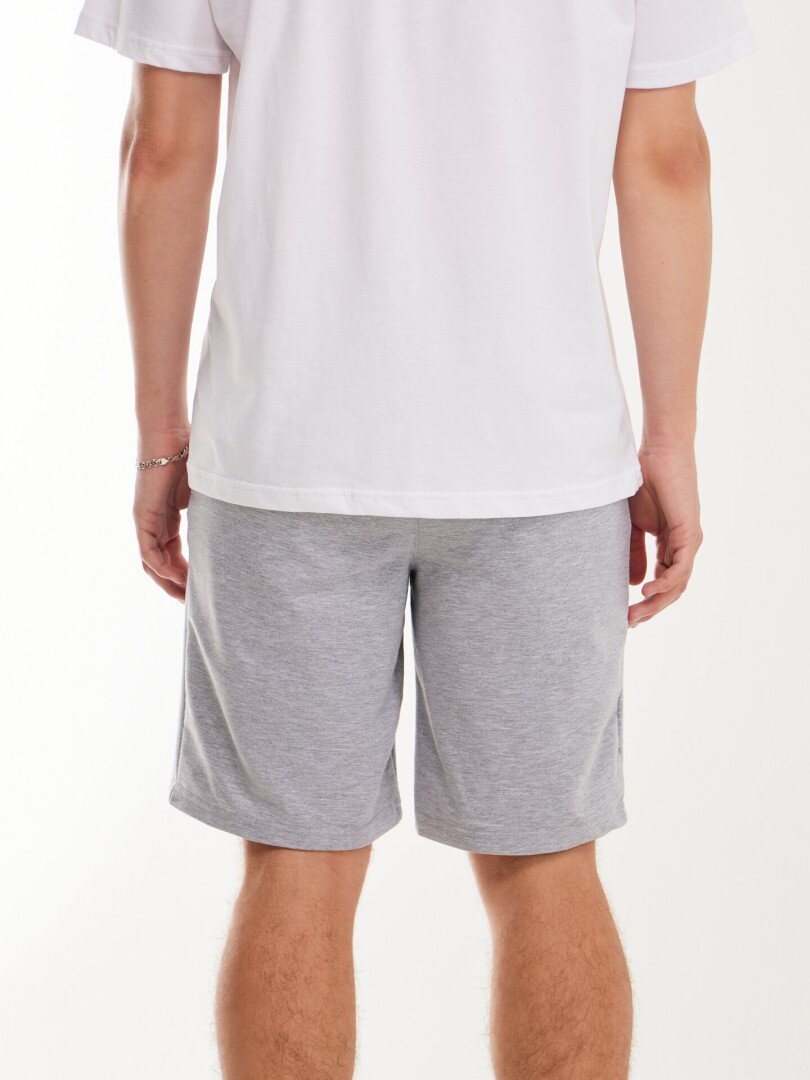 Шорти трикотажні однотонні чоловічі LAWA MBC02378 2XL Сірий меланж shop (2000999599125)  Фото №1