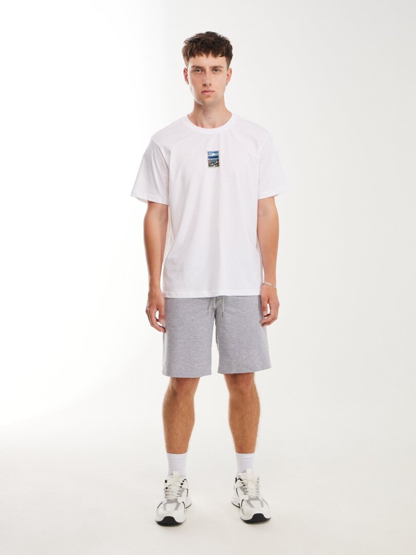 Шорти трикотажні однотонні чоловічі LAWA MBC02378 2XL Сірий меланж shop (2000999599125)  Фото №0