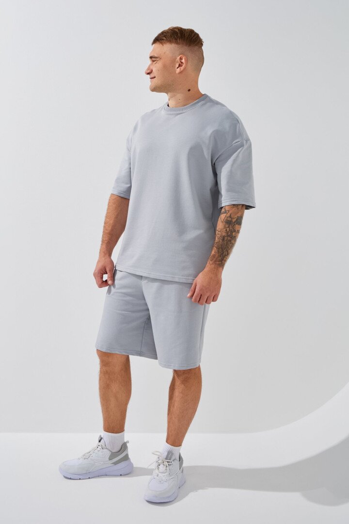 Шорти трикотажні однотонні чоловічі LAWA MBC02378 S Світло-сірий shop (2000999157066)  Фото №0