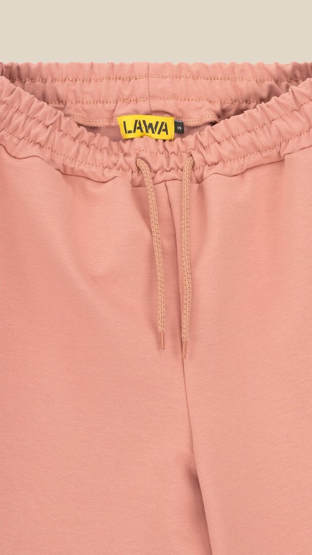 Шорти трикотажні однотонні жіночі LAWA WBC02406 S Пудровий shop (2000999185342)  Фото №1