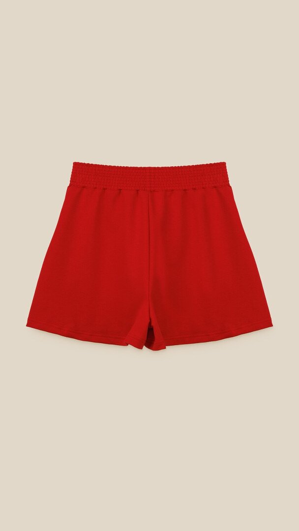 Шорти трикотажні однотонні жіночі LAWA WBC02410 L Темно-червоний shop (2000999188312)  Фото №1