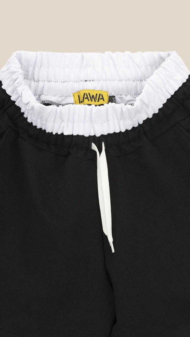 Шорти трикотажні однотонні жіночі  LAWA WTC02438 XL Чорний shop (2000999182730)  Фото №1