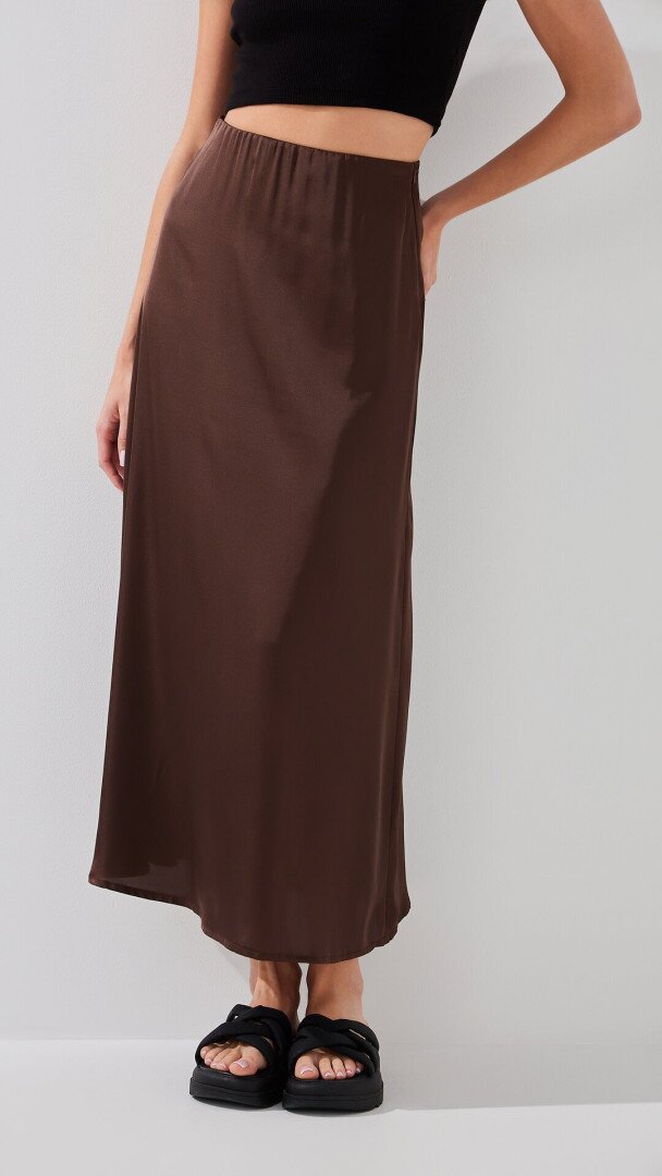 Спідниця однотонна жіноча LAWA WTC02434 XS Шоколад shop (2000999218705)  Фото №0