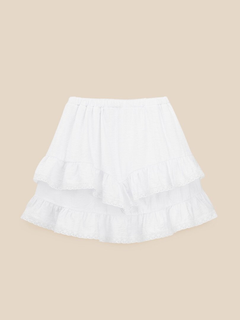 Спідниця однотонна жіноча LAWA WTC02494 L Білий shop (2000999612107)  Фото №1