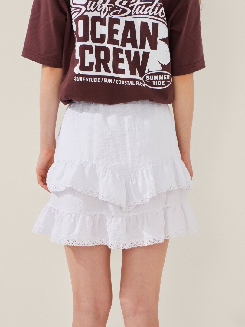 Спідниця однотонна жіноча LAWA WTC02494 L Білий shop (2000999612107)  Фото №2