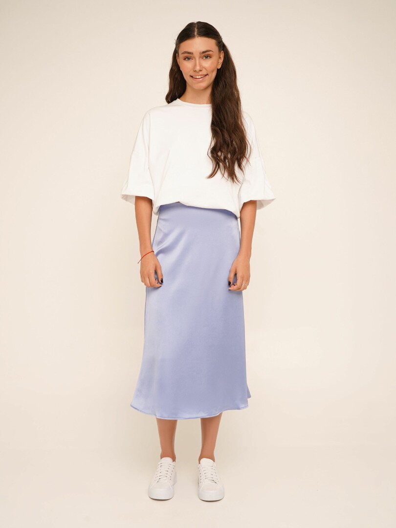 Спідниця однотонна жіноча LAWA WTC02359 L Блакитний shop (2000990601742)  Фото №0