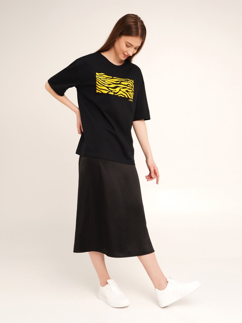 Спідниця однотонна жіноча LAWA WTC02359 S Чорний shop (2000990467218)  Фото №0