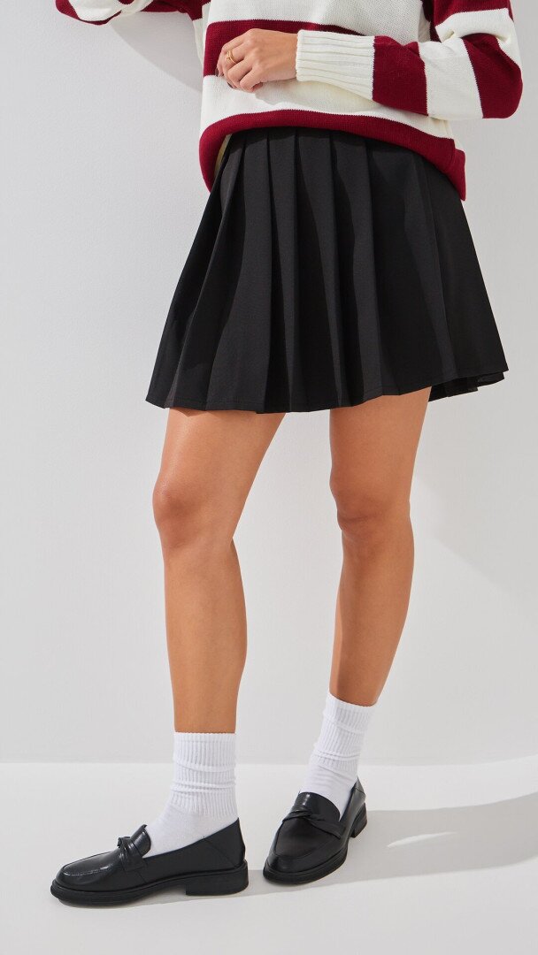 Спідниця кежуал однотонна жіноча LAWA WTC02304 2XL Чорний shop (2000990030290)  Фото №0