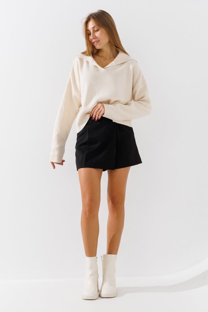 Спідниця-шорти однотонна жіноча LAWA WTC02412 M Чорний shop (2000990807625)  Фото №0