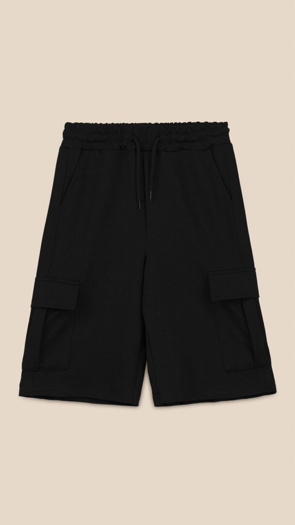 Спортивні шорти однотонні для хлопчика LAWA BBC02329 140 см Чорний shop (2000999217937)