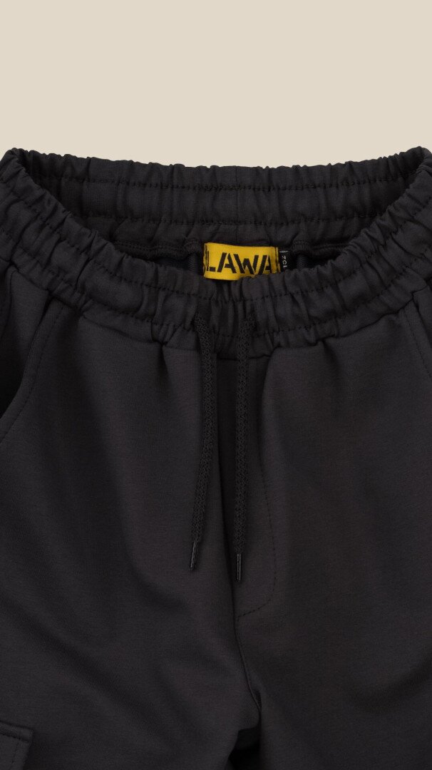 Спортивні шорти однотонні для хлопчика LAWA BBC02329 152 см Графітовий shop (2000999213564)  Фото №2