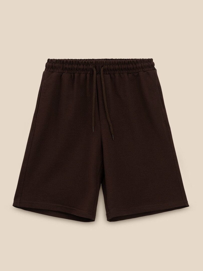 Спортивні шорти однотонні для хлопчика LAWA BBC02333 134 см Коричневий shop (2000999593383)