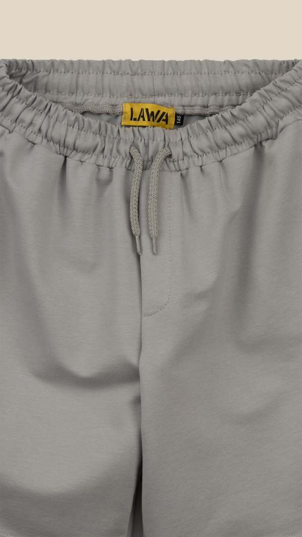 Спортивні шорти однотонні для хлопчика LAWA BBC02333 134 см Світло-сірий shop (2000999215995)  Фото №0