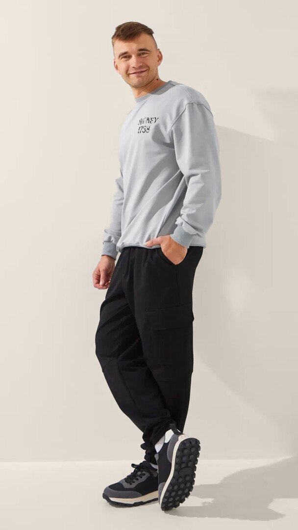 Спортивні штани карго чоловічі LAWA MBC02383 3XL Чорний shop (2000999482489)  Фото №2