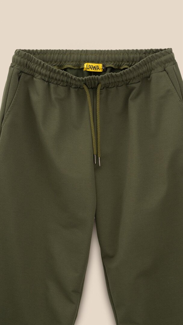 Спортивні штани однотонні чоловічі LAWA MBC02320 M Оливковий shop (2000999531354)  Фото №2
