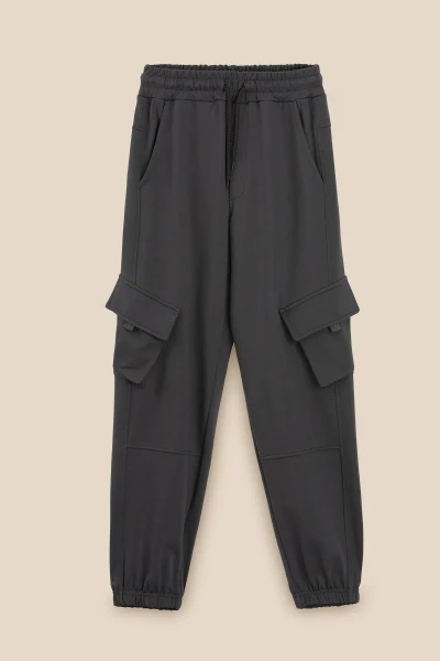 Спортивні штани однотонні для хлопчика LAWA BBC02322 152 см Графітовий shop (2000991036000)