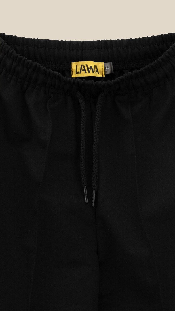 Спортивні штани палаццо для дівчинки LAWA K-GBC02302 152 см Чорний shop (2000999458903)  Фото №2