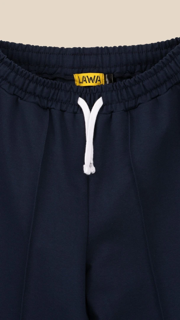 Спортивні штани палаццо жіночі LAWA WTC02424 2XL Темно-синій shop (2000999282584)  Фото №2