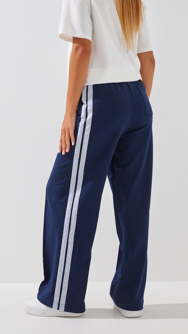 Спортивні штани палаццо жіночі LAWA WTC02424 XS Темно-синій shop (2000999282539)  Фото №2