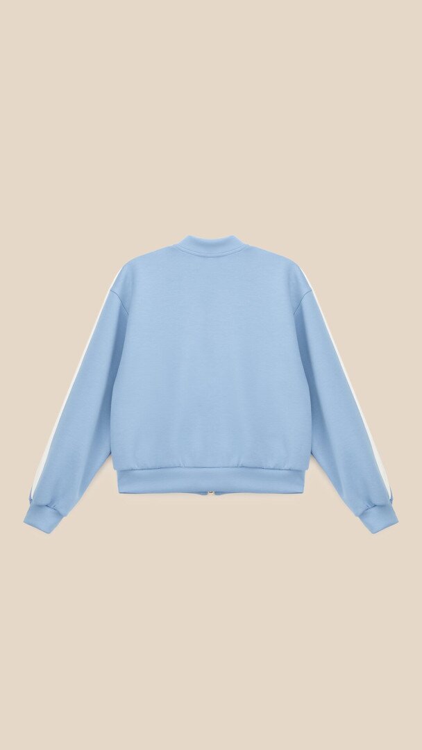 Спортивний костюм бомбер+штани для дівчинки LAWA P-GB02345 146 см Блакитно-молочний shop (2000999542572)  Фото №3