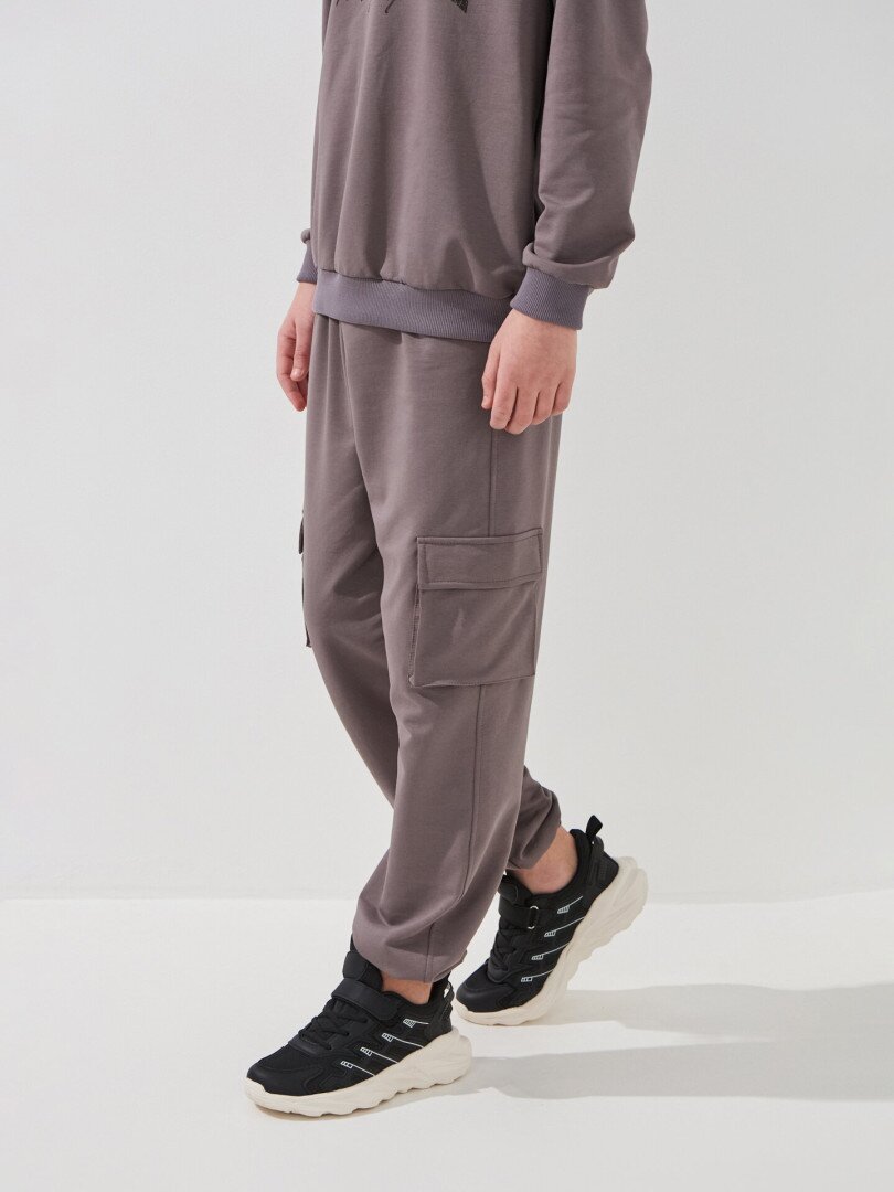 Спортивний костюм світшот+штани для хлопчика LAWA P-BB02338 146 см Коричневий-графітовий shop (2000999531286)  Фото №2