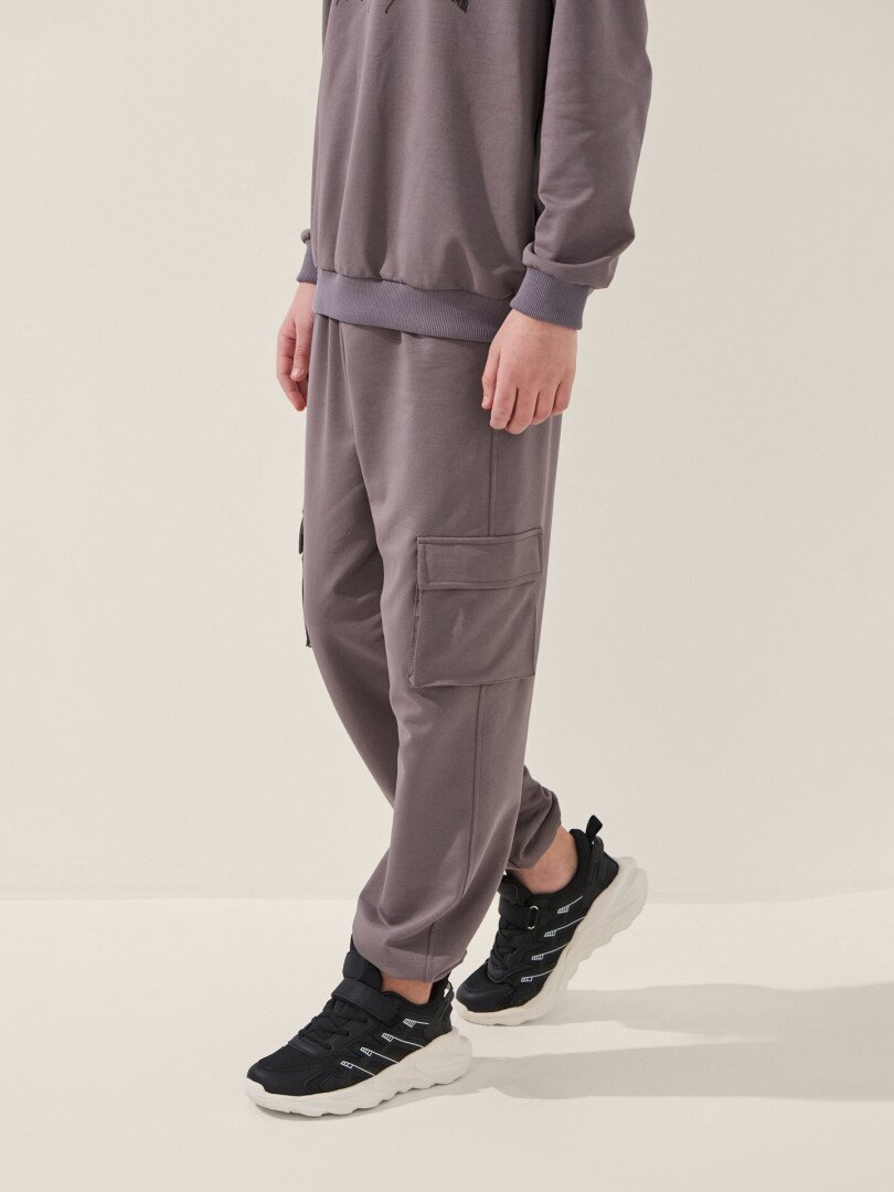Спортивний костюм світшот+штани для хлопчика LAWA P-BB02338 146 см Коричневий-графітовий shop (2000999531286)  Фото №2