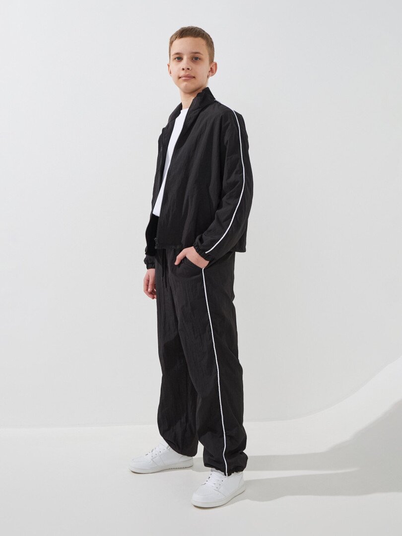 Спортивний костюм толстовка+штани для хлопчика LAWA BBC02350 140 см Чорний shop (2000999567131)  Фото №3