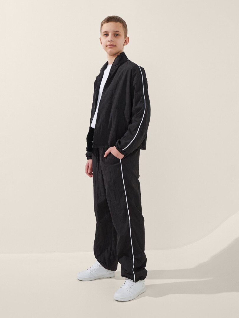 Спортивний костюм толстовка+штани для хлопчика LAWA BBC02350 140 см Чорний shop (2000999567131)  Фото №3