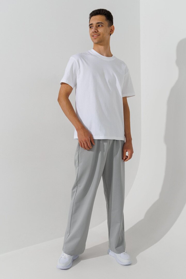 Спортивні штани однотонні чоловічі LAWA MBC02373 2XL Світло-сірий shop (2000990966766)