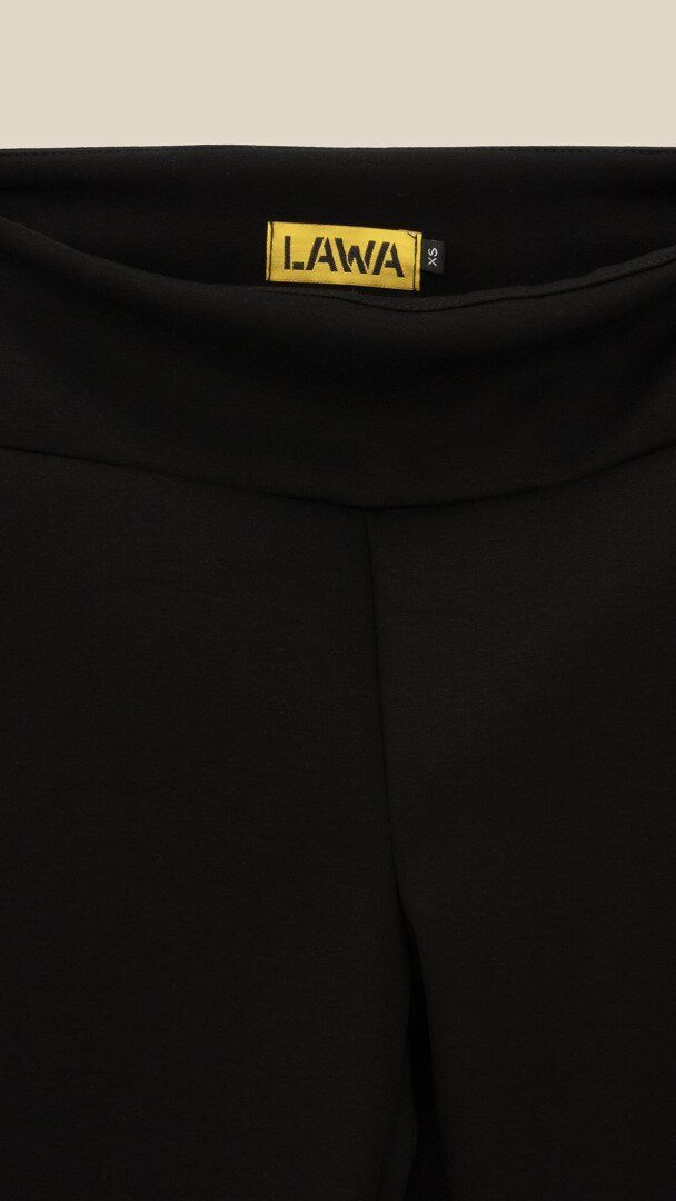 Штани кльош однотонні жіночі LAWA WBC02502 S Чорний shop (2000999478055)  Фото №2