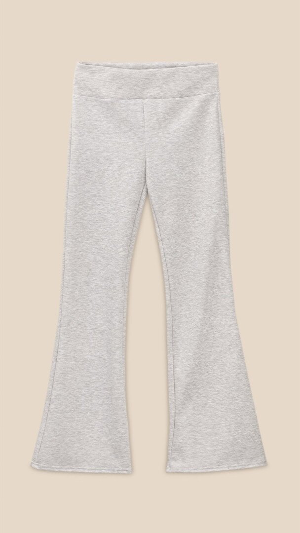 Штани кльош однотонні жіночі LAWA WBC02502 XS Сірий меланж shop (2000999483752)