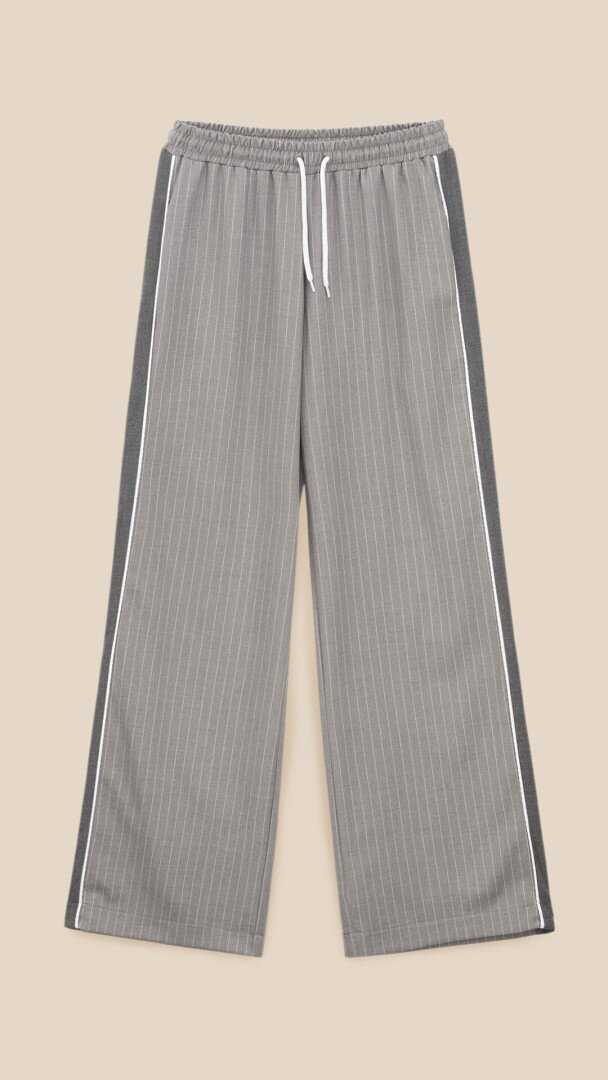 Штани прямі з візерунком жіночі LAWA WTC02467 S Сірий shop (2000999551116)
