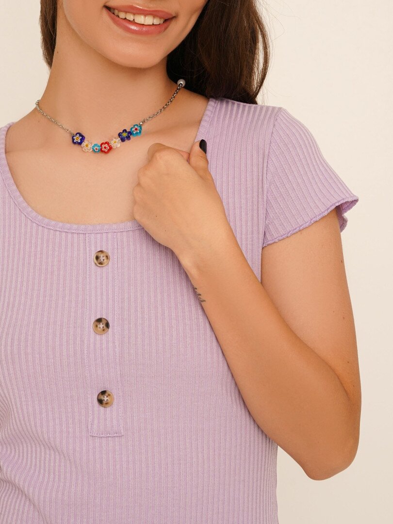 Сукня однотонна жіноча LAWA WBC02384 XS Лавандовий shop (2000990657763)  Фото №3