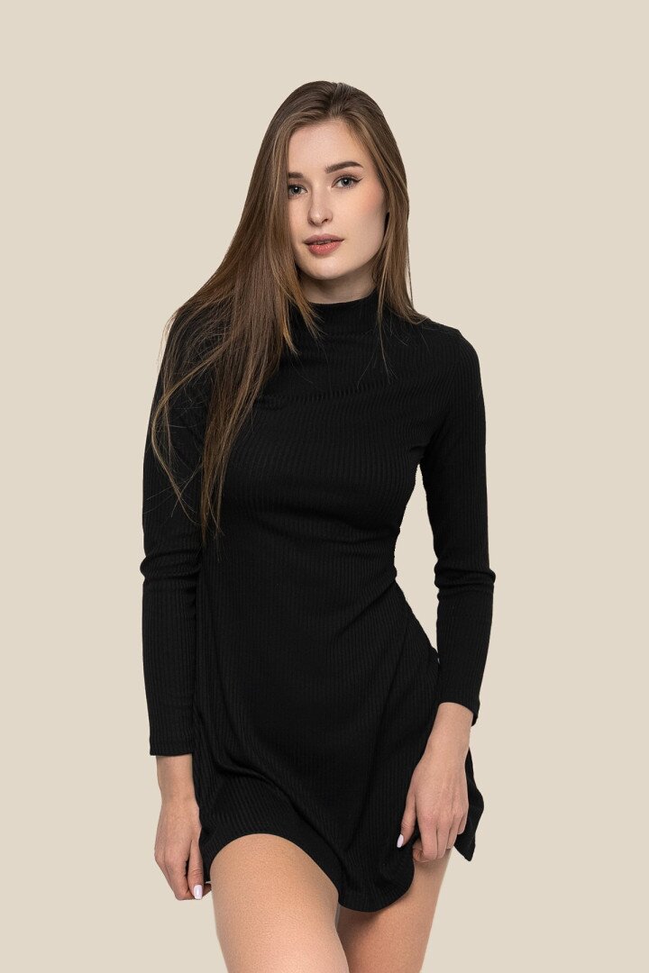 Сукня однотонна жіноча LAWA WTC02350 S Чорний (NY) shop (2000990247193)
