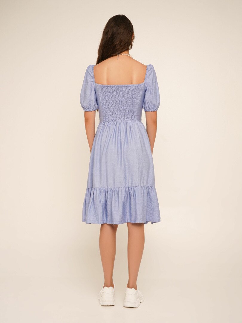 Сукня однотонна жіноча LAWA WTC02382 S Блакитний shop (2000990648747)  Фото №2