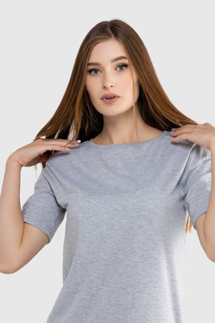 Сукня однотонна жіноча LAWA CTM WBC02304 M Сірий shop (2000989913191)  Фото №0