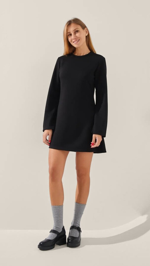 Сукня однотонна жіноча LAWA WTC02417 XS Чорний shop (2888000019097)