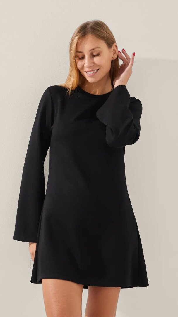 Сукня однотонна жіноча LAWA WTC02417 XS Чорний shop (2888000019097)  Фото №1