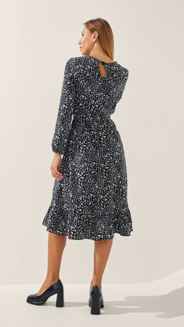 Сукня з візерунком жіноча LAWA WTC02306 XL Чорний shop (2000990072412)  Фото №3