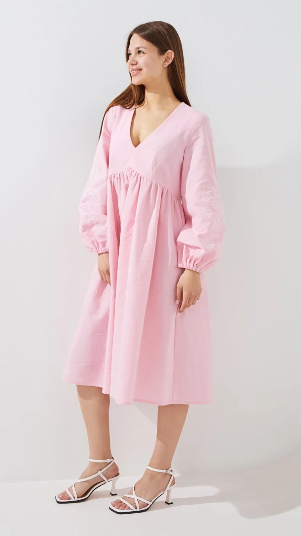 Сукня вишиванка жіноча LAWA E-WB02324 S Рожевий shop (2000999547621)  Фото №1