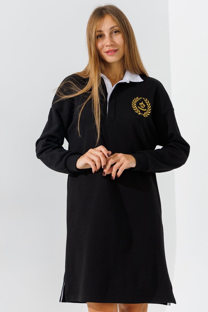 Сукня з принтом жіноча LAWA E-WT02301 M Чорний shop (2000990806659)