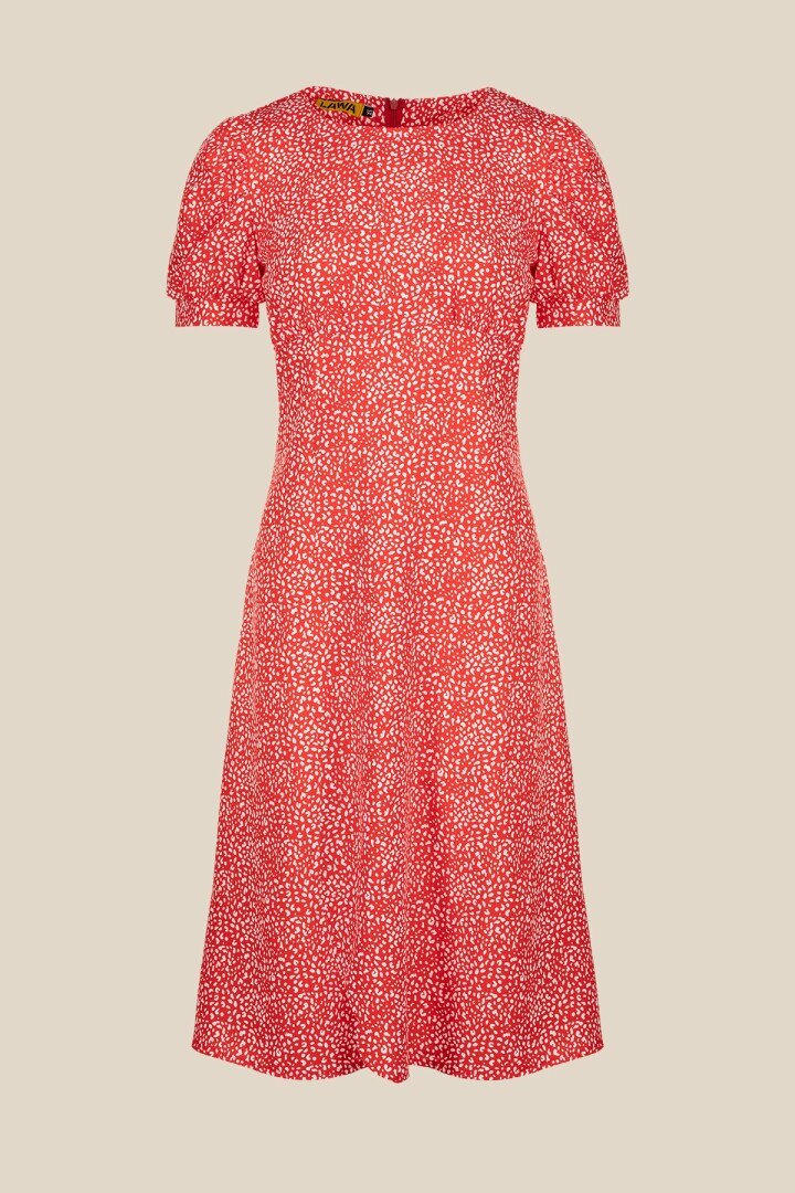 Сукня з візерунком жіноча LAWA WTC02319 S Червоний shop (2000990632128)  Фото №4