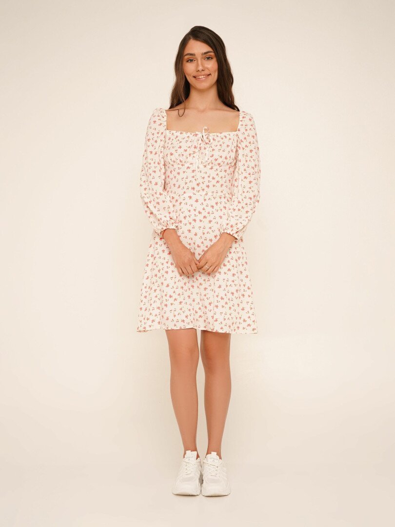 Сукня з візерунком жіноча LAWA WTC02380 L Молочно-рожевий shop (2000990675859)  Фото №2