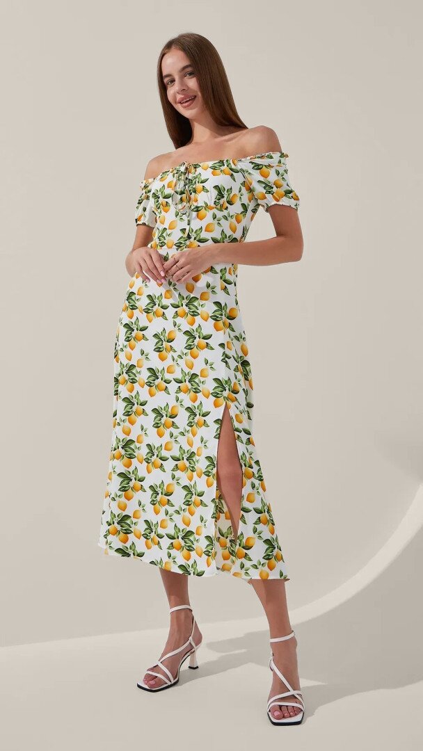 Сукня з візерунком жіноча LAWA WTC02384 XL Білий shop (2000999227615)