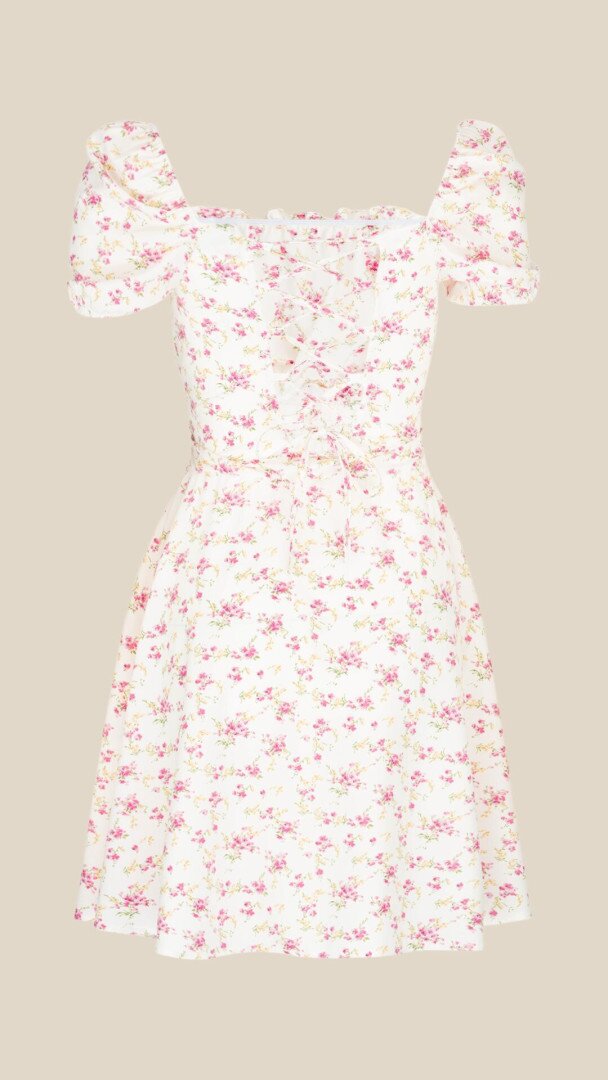 Сукня з візерунком жіноча LAWA WTC02441 XS Біло-червоний shop (2000999241383)  Фото №2