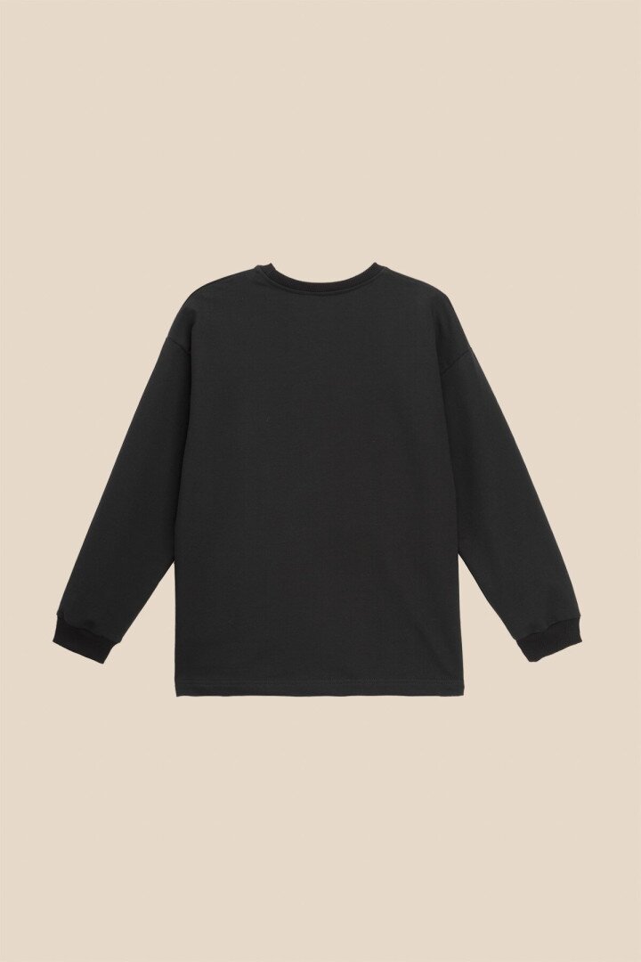 Світшот однотонний для хлопчика LAWA BBC02318 122 см Чорний shop (2000991016309)  Фото №2