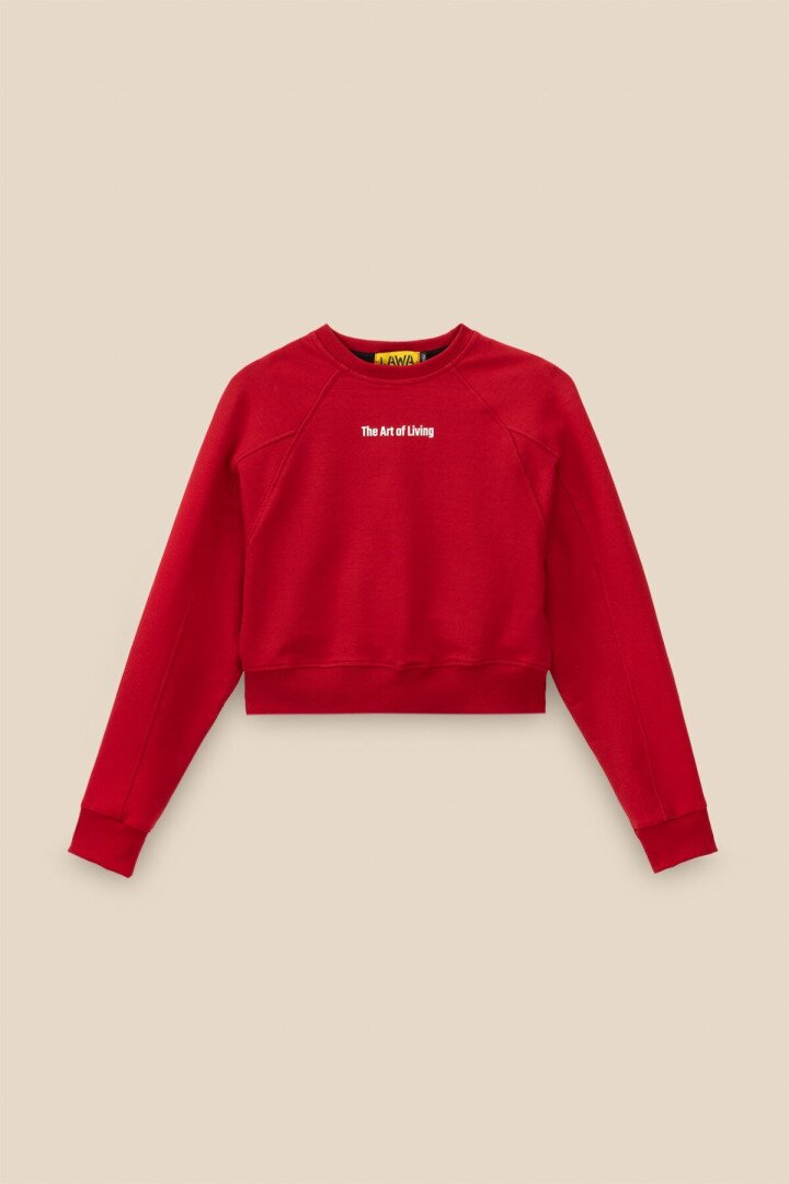 Світшот з принтом для дівчинки LAWA P-GB02316 128 см Червоний shop (2000991061811)  Фото №5