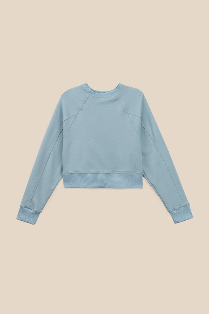 Світшот з принтом для дівчинки LAWA P-GB02317 158 см Блакитний shop (2000991069107)  Фото №7